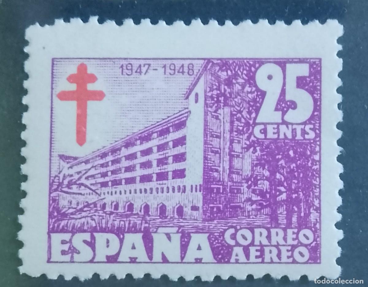 Sellos: 25 CENTS - 1947.1948 EDIFIL 1017 - PRO TUBERCULOSOS