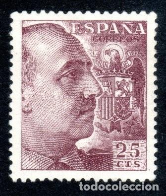 Sellos: EDIFIL 1048A GENERAL FRANCO 1950. VALOR CAT&Aacute;LOGO: 80 &euro;. MNH ** (SALIDA: 0,01 &euro;).