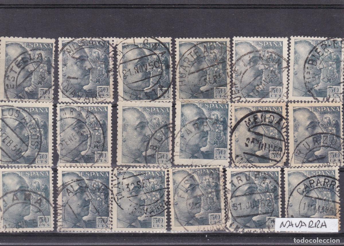 Sellos: FC-248-FRANCO x 18 Sellos FECHADORES NAVARRA
