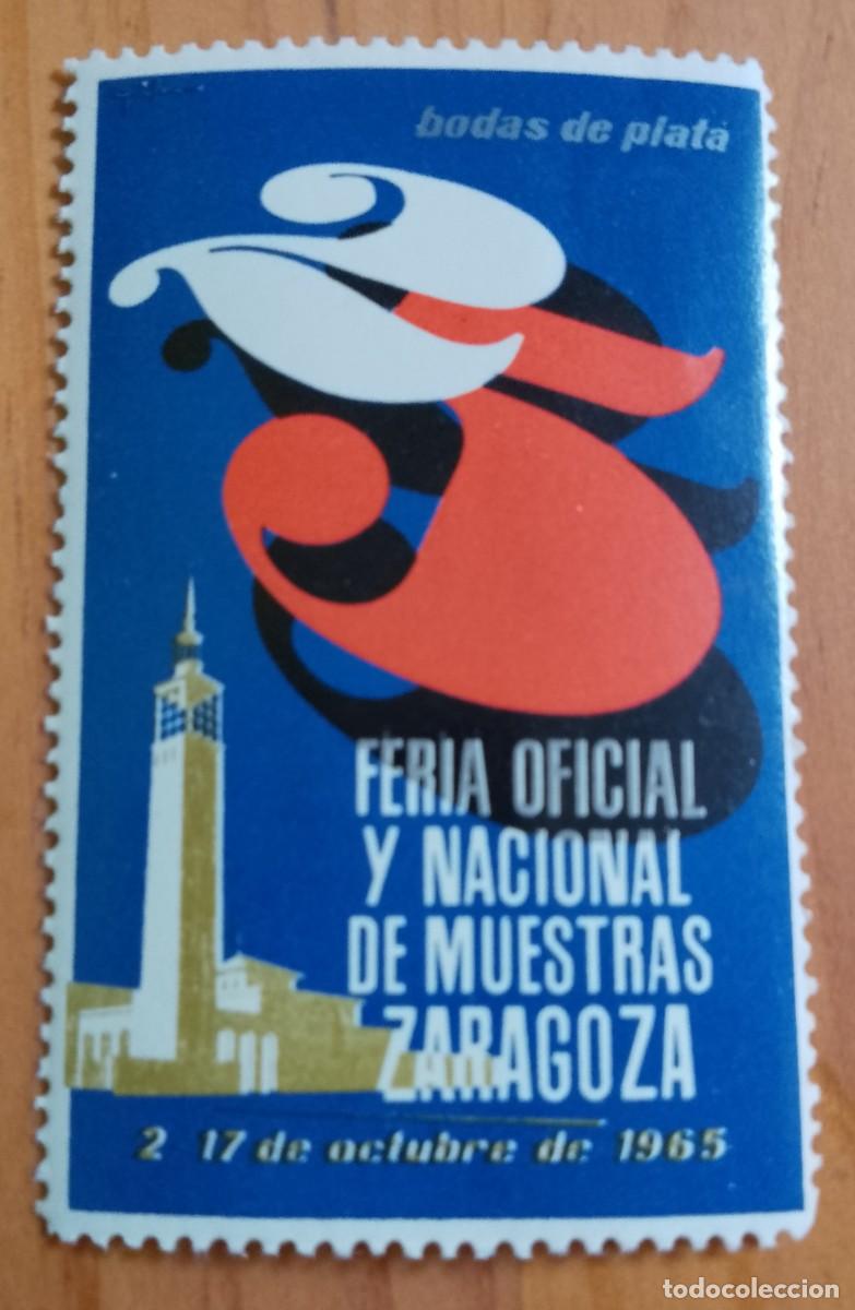 Sellos: VI&Ntilde;ETA, FERIA OFICIAL Y NACIONAL DE MUESTRAS ZARAGOZA BODAS DE PLATA, 2 A 17 OCTUBRE 1965
