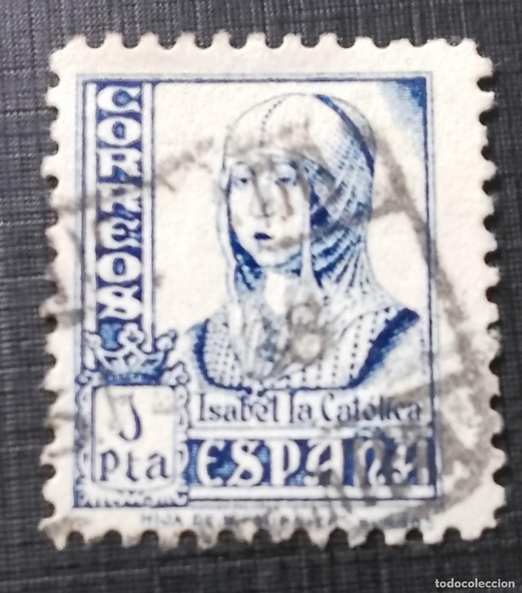 Sellos: 1 PTA. EDIFIL 828, A&Ntilde;O 1937.1940, CIFRAS, CID E ISABEL