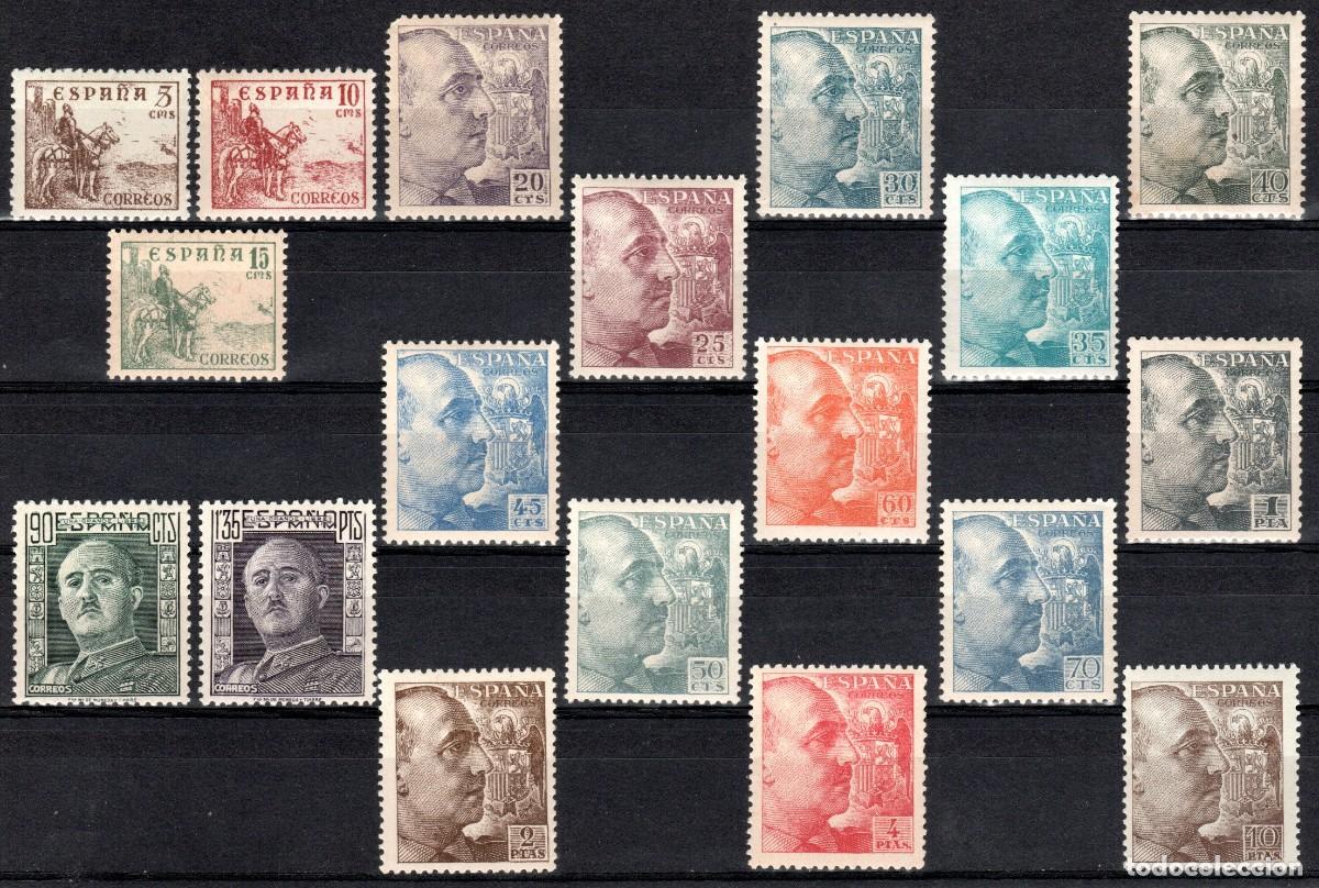 Sellos: EDIFIL 1044-1061 CID Y GENERAL FRANCO 1949-1953. VALOR CAT&Aacute;LOGO: 90 &euro;. MNH **