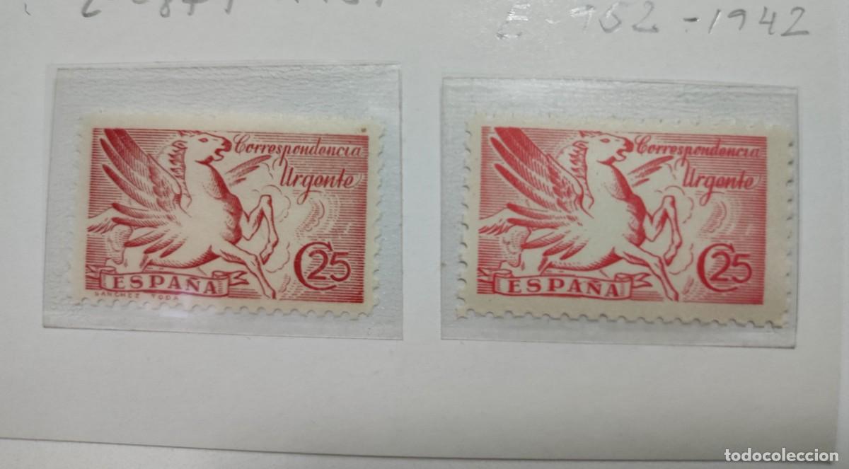 Sellos: ESPA&Ntilde;A .E- 879+952 Nuevos sin Charnela. FOTO. 1939 .Pegasos. FOTO.