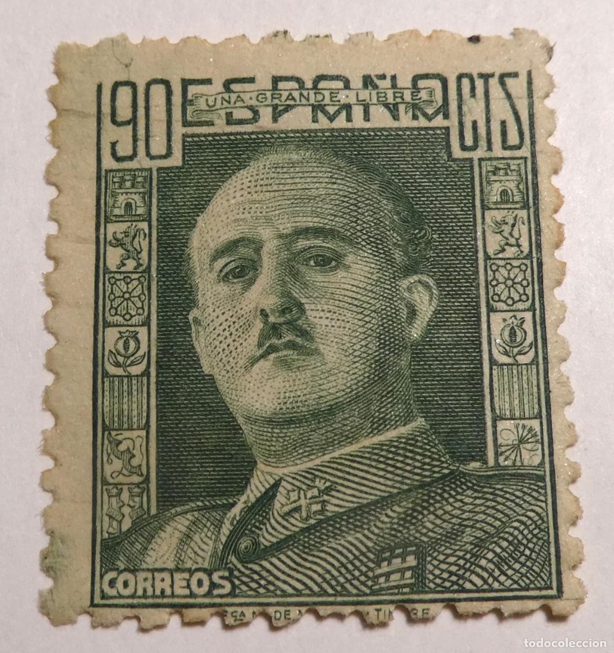 Sellos: Sello postal de 90 centimos 1946