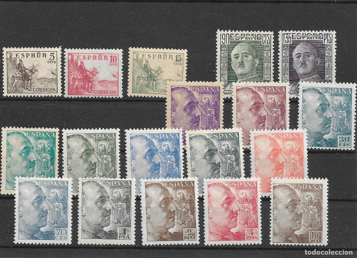 Sellos: Sellos de Espa&ntilde;a A&ntilde;o 1949/53 Cid y General Franco , sellos nuevos** N&ordm; Edifil 1044/61