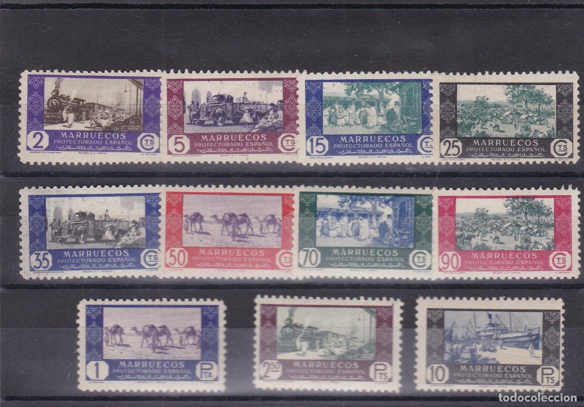 Sellos: FC -252-Colonias MARRUECOS Edifil 280/90. Nuevos ** Sin Fijasellos