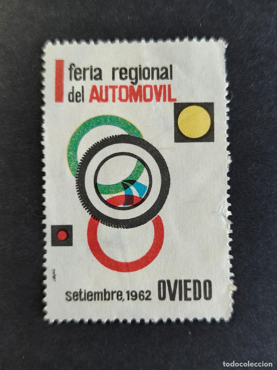 Sellos: Espa&ntilde;a sellos vi&ntilde;eta Oviedo Feria Regional Del Automovil a&ntilde;o 1962 sellos nuevos*