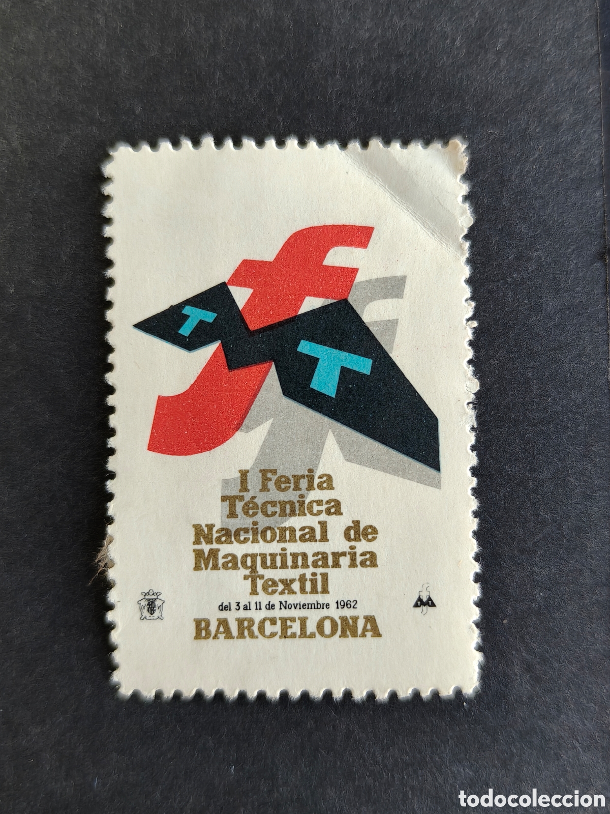 Sellos: Espa&ntilde;a sellos Feria Barcelona Mecanica Textil a&ntilde;o sellos usados