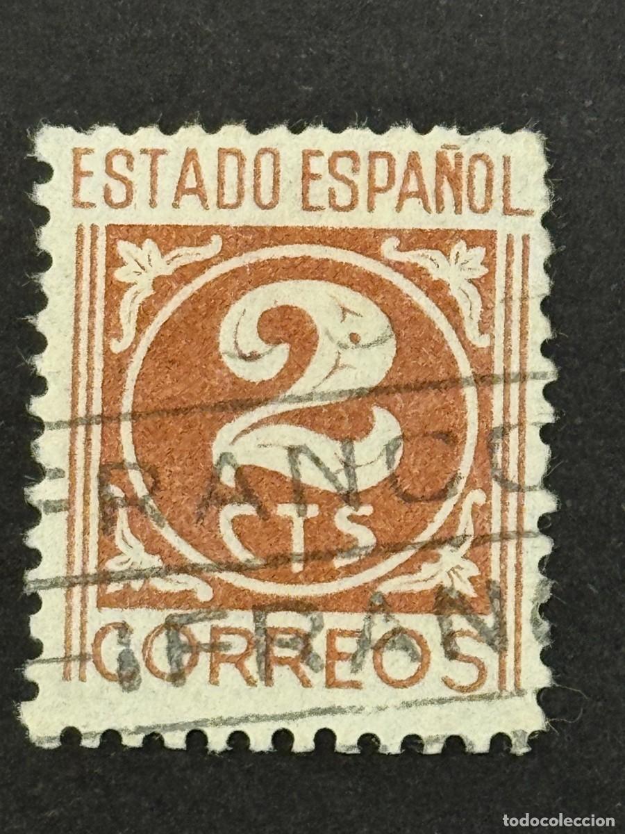 Sellos: Cifras, Cid e Isabel, 1937-1940, Edifil 815, usado