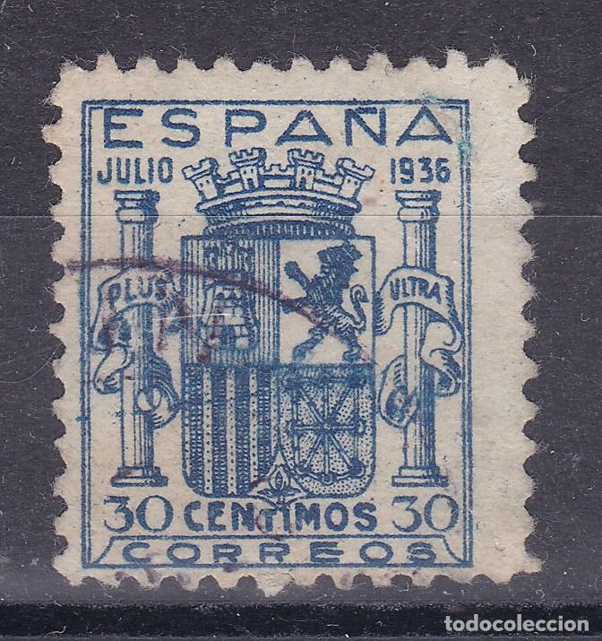 Sellos: SS2- Escudo GRANADA Edifil 801 Usado