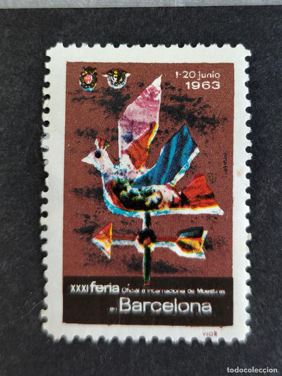 Sellos: Espa&ntilde;a sellos vi&ntilde;etas Barcelona Del Penedes Feria de Muestras a&ntilde;o 1963 sellos nuevos *