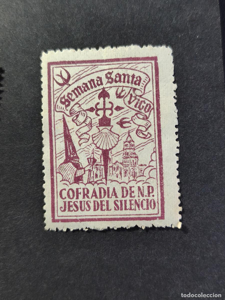 Sellos: Espa&ntilde;a sellos vi&ntilde;etas Vigo Semana Santa sellos nuevos * usados