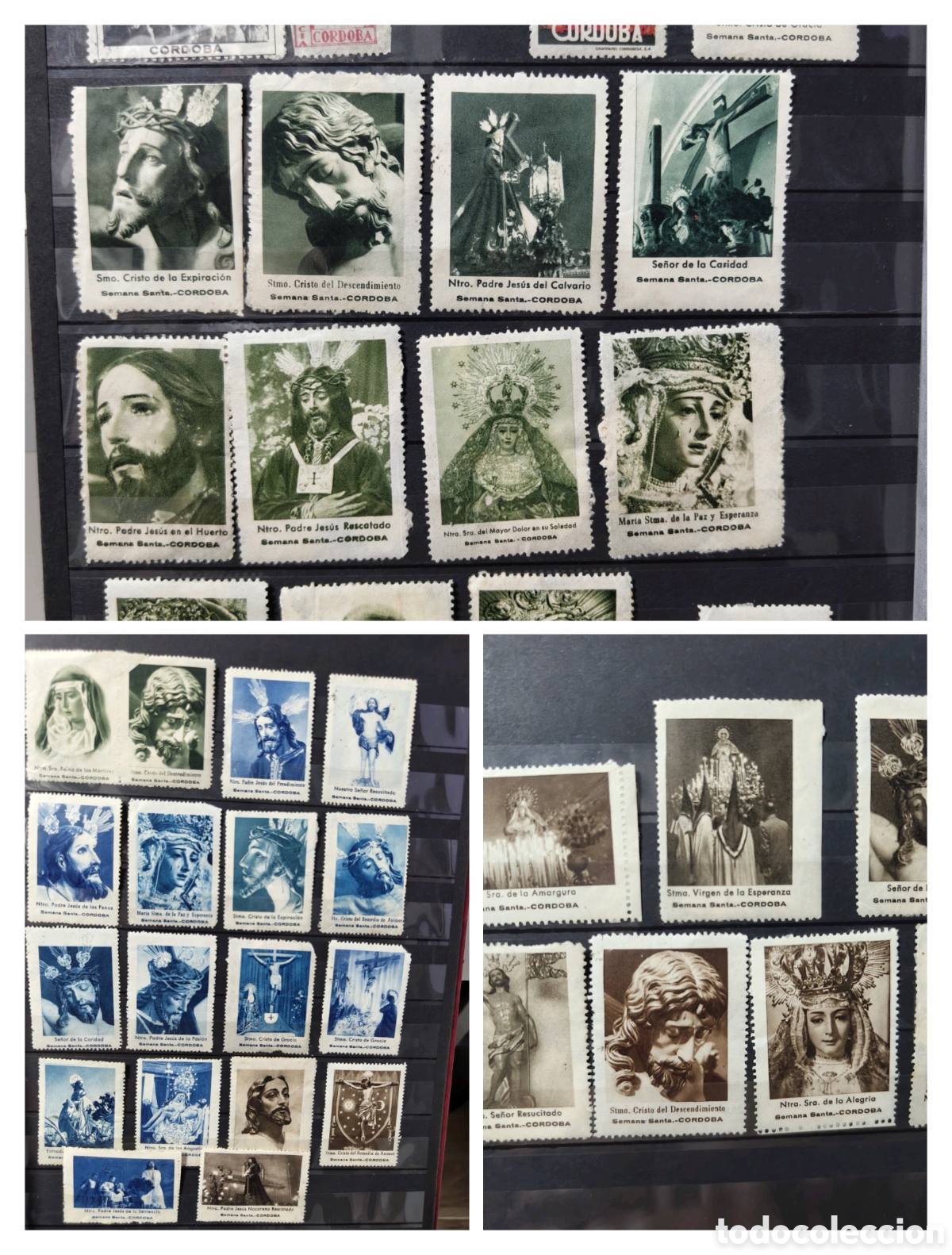 Sellos: Espa&ntilde;a lote 48 sellos vi&ntilde;etas Cordoba Resto Colecci&oacute;n lote muy escaso sellos nuevos * usados
