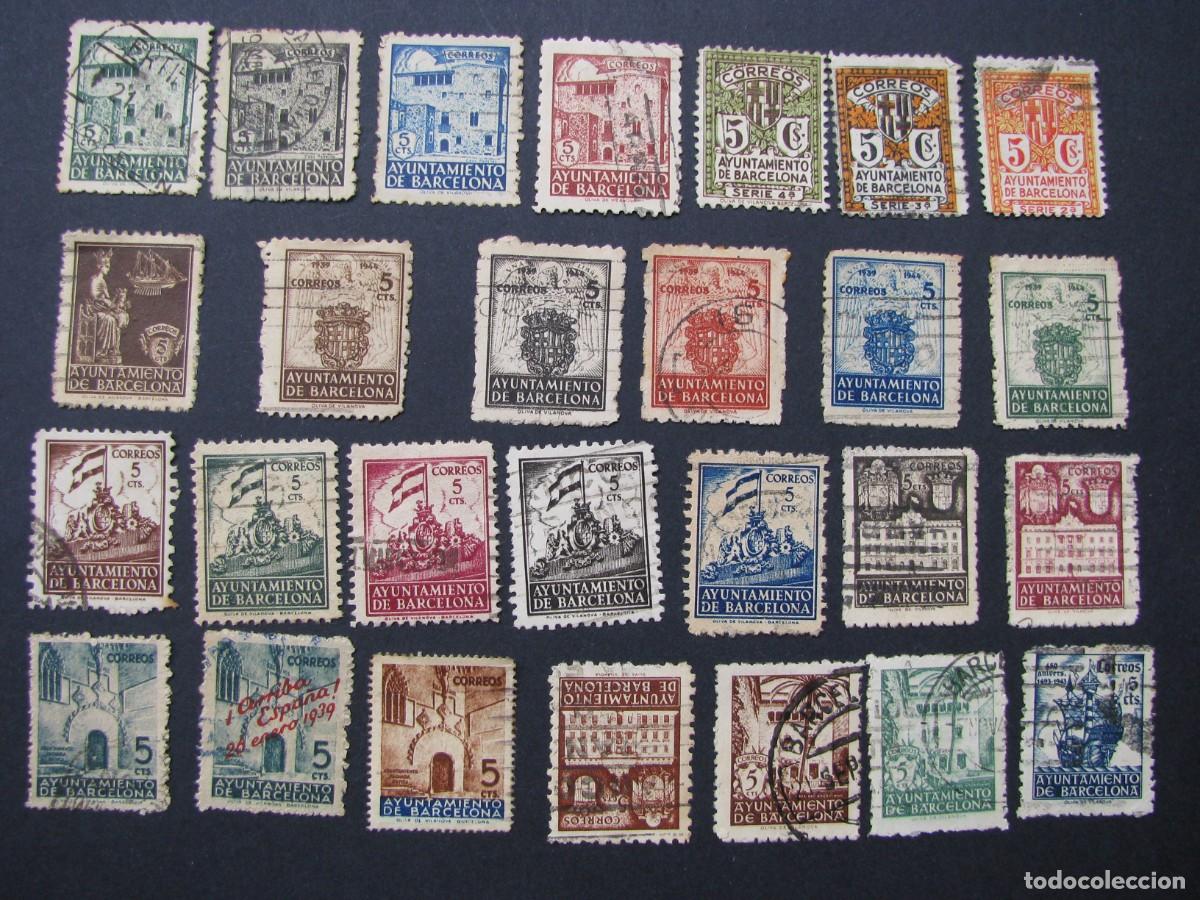 Sellos: SELLOS DE AYUNTAMIENTO BARCELONA. 1939-1945