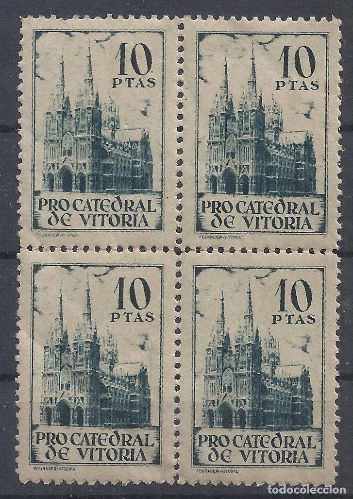Sellos: PRO CATEDRAL DE VITORIA 10 PTAS nuevo** imprenta Heraclio FOURNIER