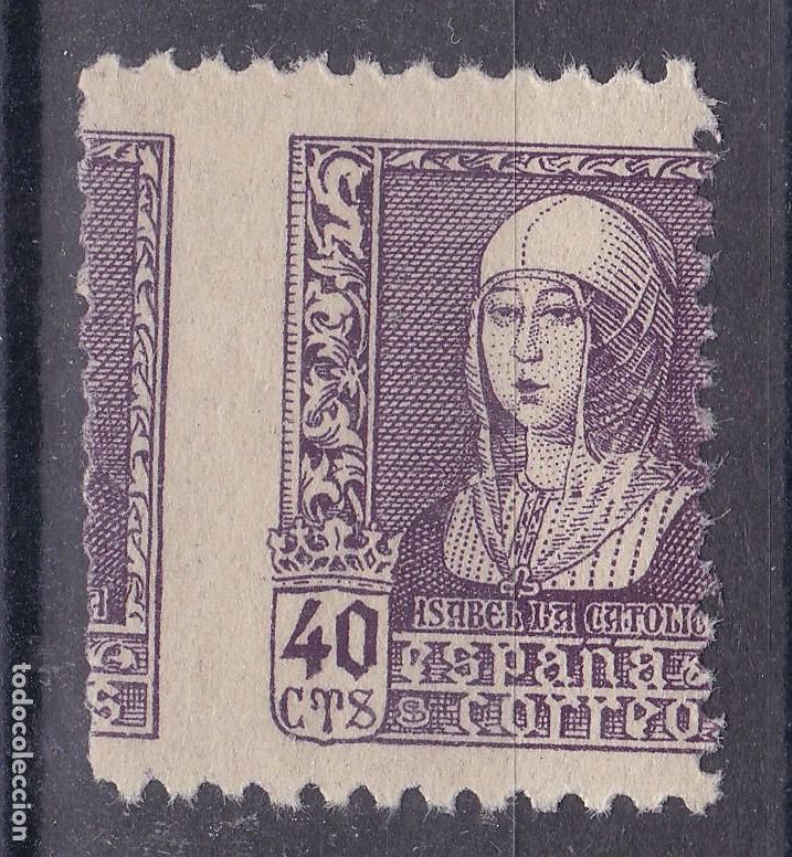 Stamps: AA3- Isabel Cat&oacute;lica Edifil 858. Gran VARIEDAD DENTADO , ** Sin Fijasellos