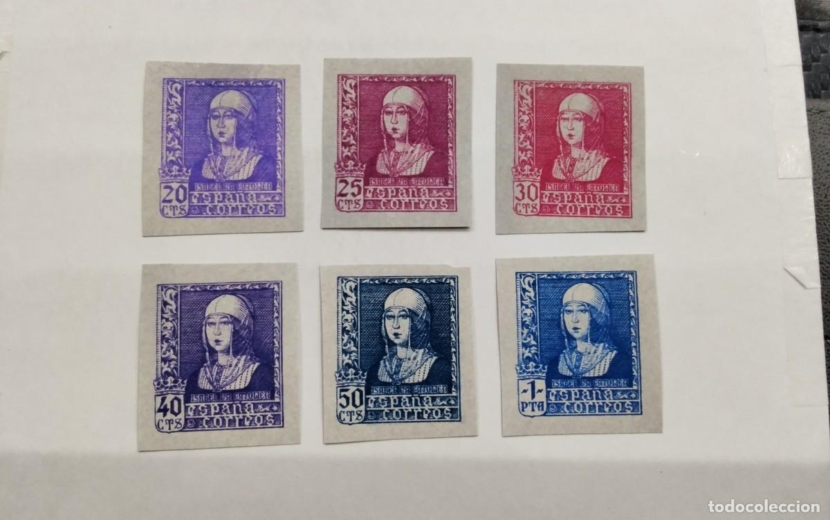 Timbres: ESPA&Ntilde;A - 1938 - EDIFIL 855s/860s - SIN DENTAR - SERIE COMPLETA - MNH** - NUEVOS