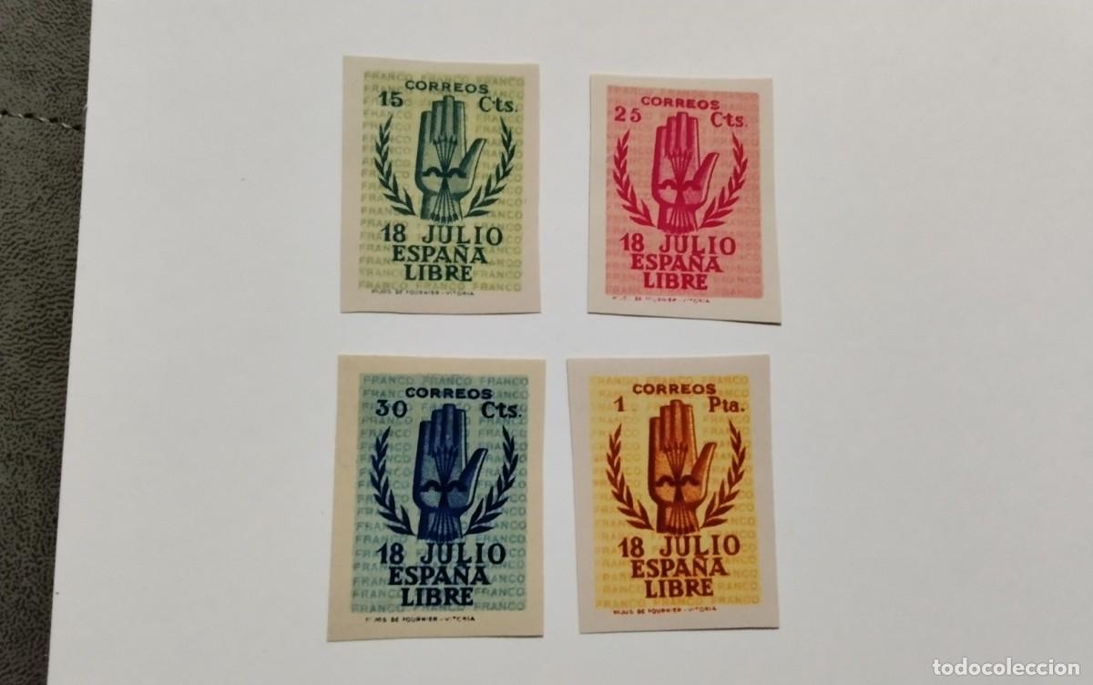 Sellos: ESPA&Ntilde;A - 1938 - EDIFIL 851s/854s - SIN DENTAR - SERIE COMPLETA - MNH** - NUEVOS