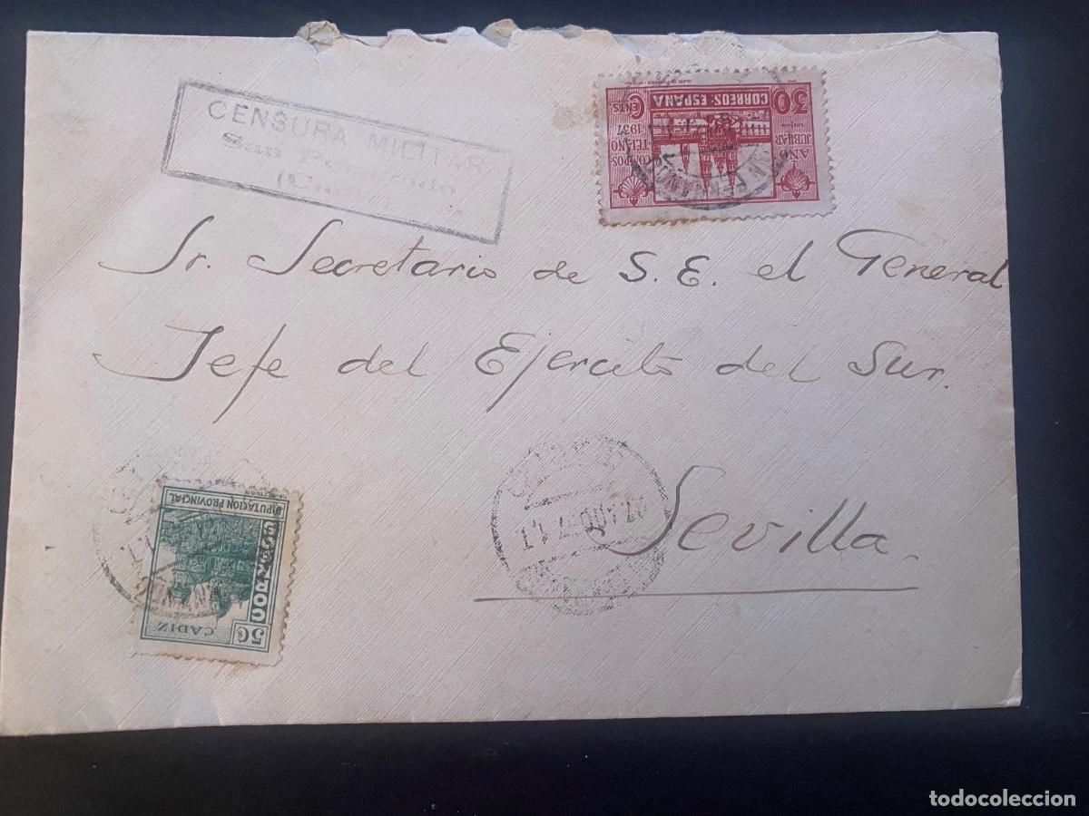 Sellos: Espa&ntilde;a cubierta de carta - Foto 1