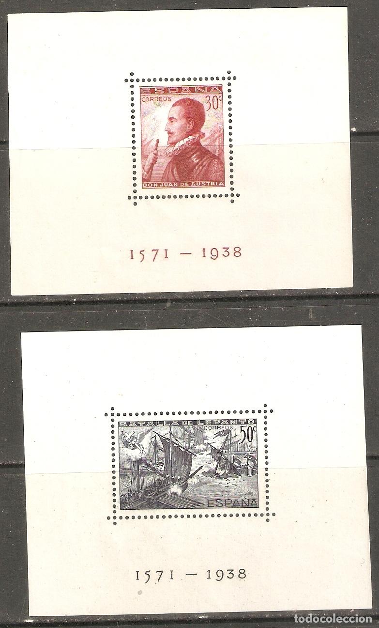 Timbres: 1938 HOJITAS BATALLA DE LEPANTO EDIFIL 862/3** SIN FIJASELLOS