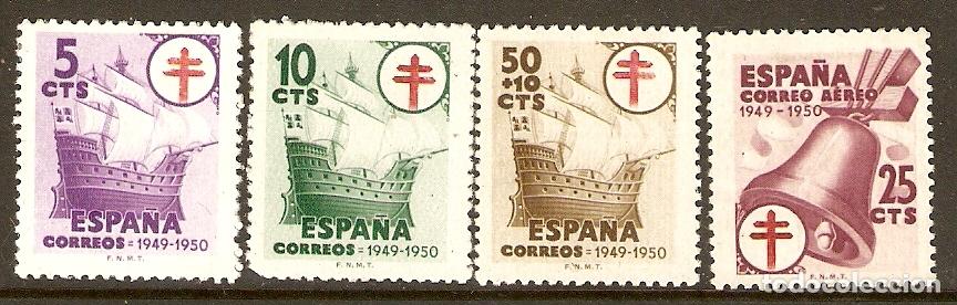 Briefmarken: 1949 TUBERCULOSOS EDIFIL 1066/9** SIN FIJASELLOS