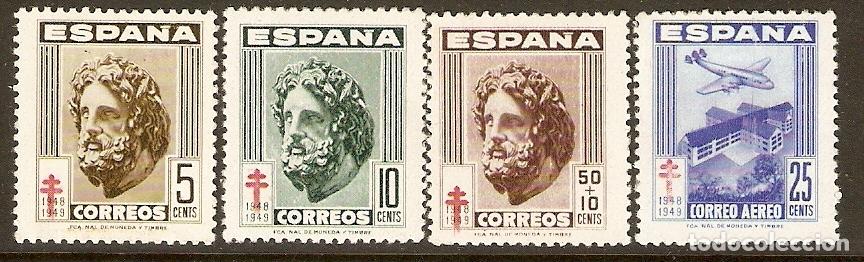 Timbres: 1948 TUBERCULOSOS EDIFIL 1040/3** SIN FIJASELLOS