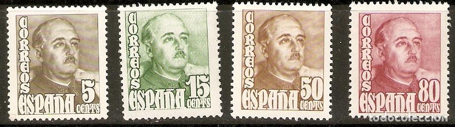 Timbres: 1948 GENERAL FRANCO EDIFIL 1020/3** SIN FIJASELLOS