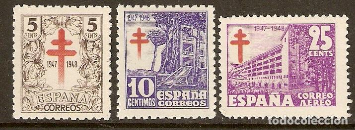 Briefmarken: 1947 TUBERCULOSOS EDIFIL 1017/9** SIN FIJASELLOS