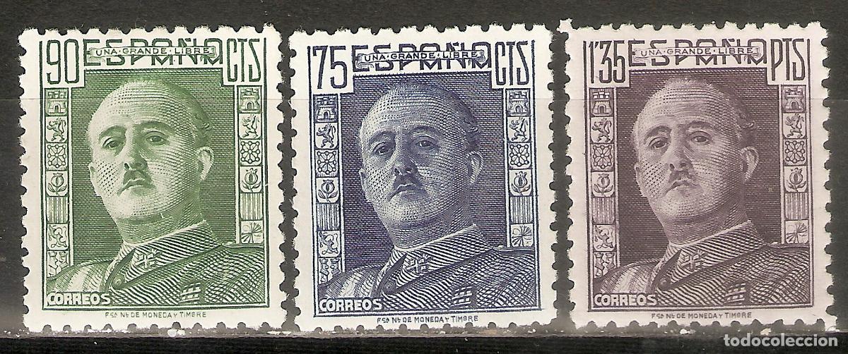 Briefmarken: 1946 GENERAL FRANCO EDIFIL 999/1001** SIN FIJASELLOS