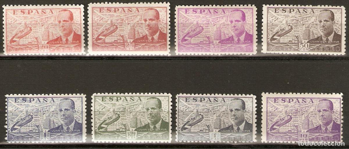 Briefmarken: 1941 DE LA CIERVA EDIFIL 940/7* CON FIJASELLOS