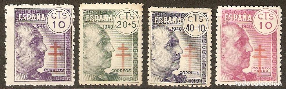 Briefmarken: 1940 TUBERCULOSOS EDIFIL 936/9** SIN FIJASELLOS BIEN CENTRADOS