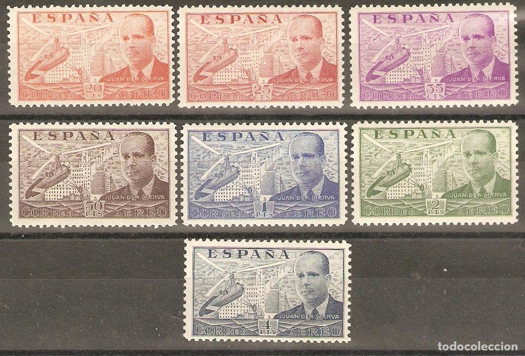 Briefmarken: 1939 DE LA CIERVA EDIFIL 880/6** SIN FIJASELLOS