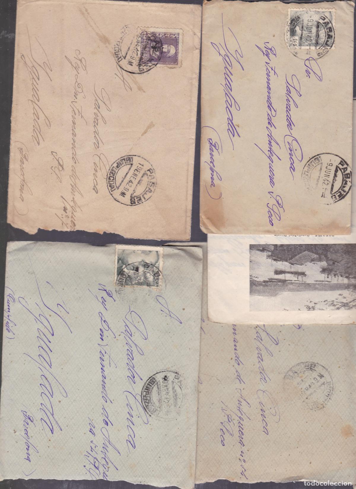 Sellos: FC-VE- GUERRA CIVIL / POSGUERRA Lote 13 Cartas IRUN / PASAJES . Con Texto