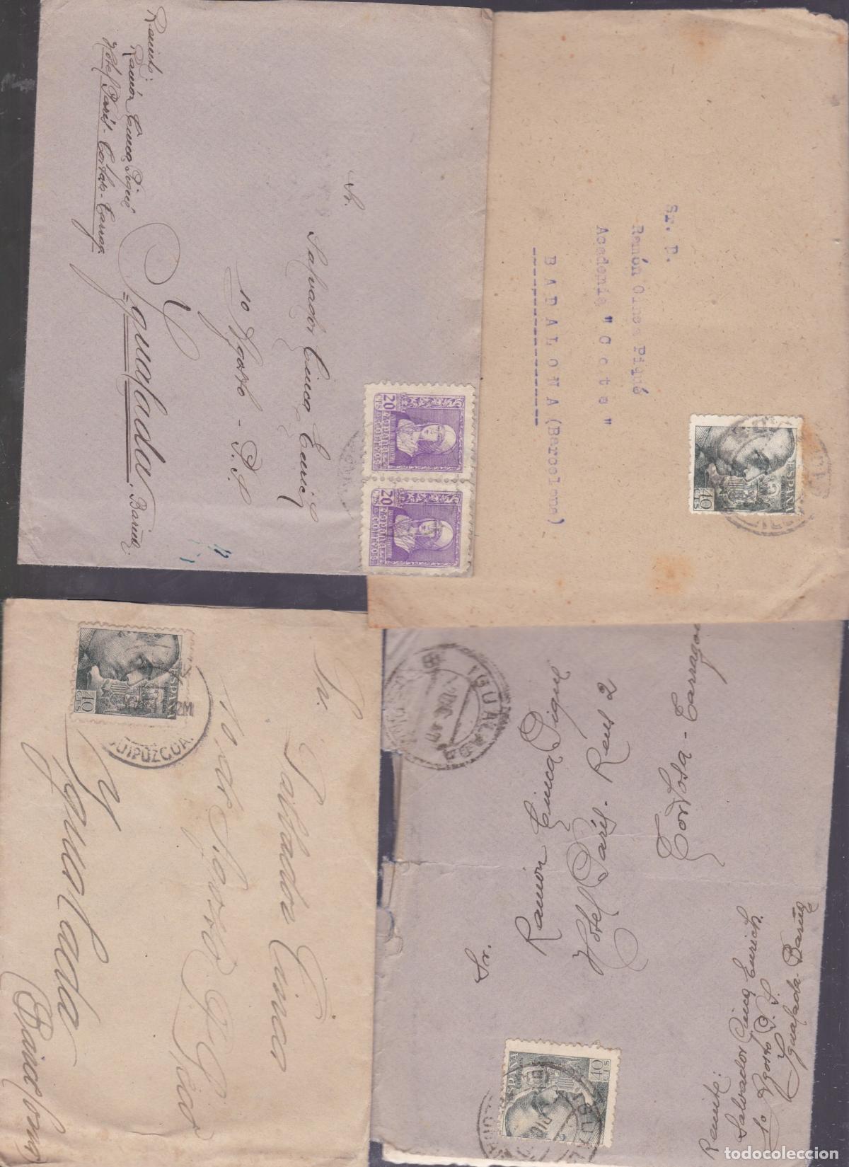 Sellos: FC-VE- ESTADO ESPA&Ntilde;OL / POSGUERRA Lote 36 Cartas . Con Texto