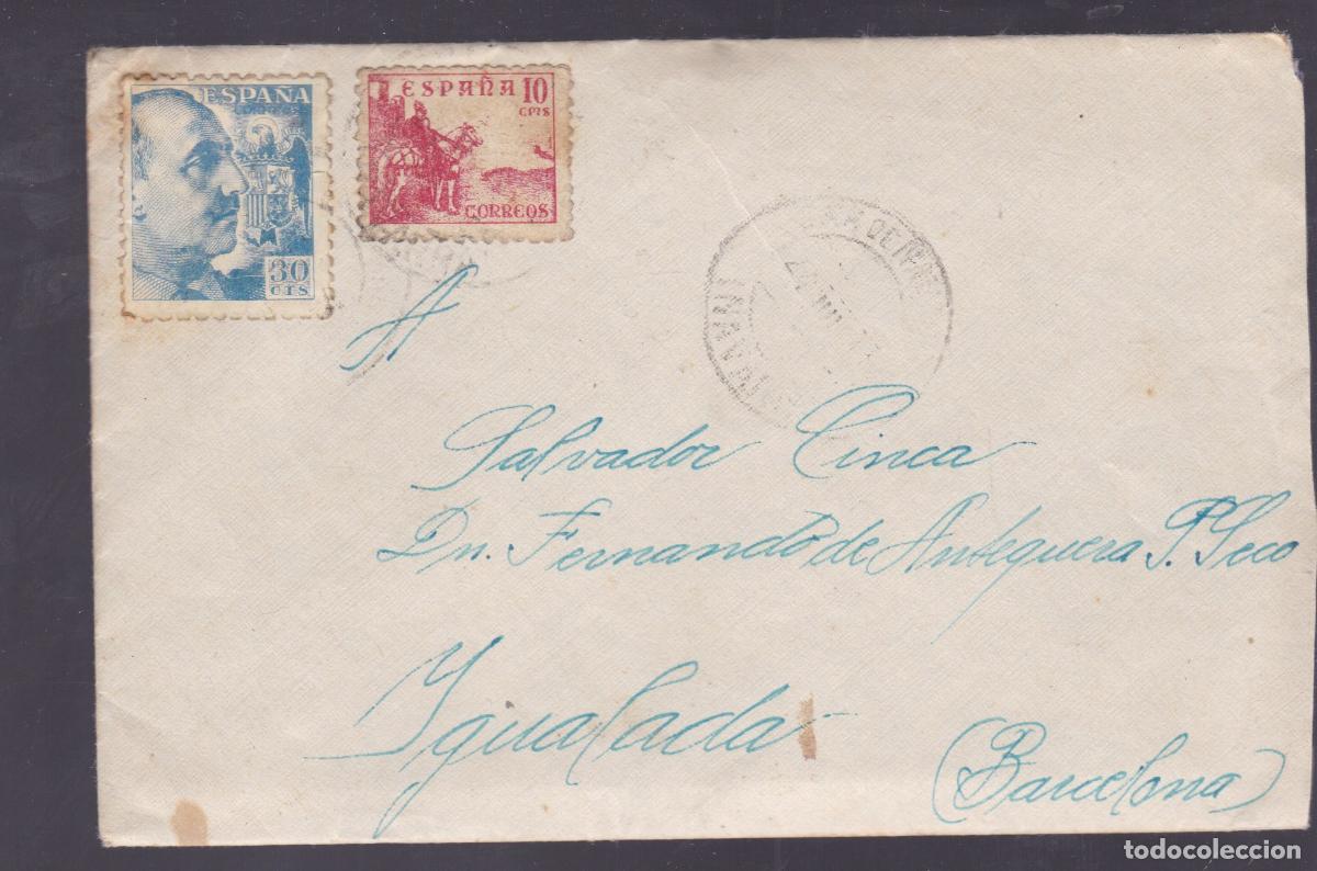 Sellos: F6-57-Carta Regt&ordm; Fortificaci&oacute;n VERA de BIDASOA - IGUALADA . 1941. Con Texto