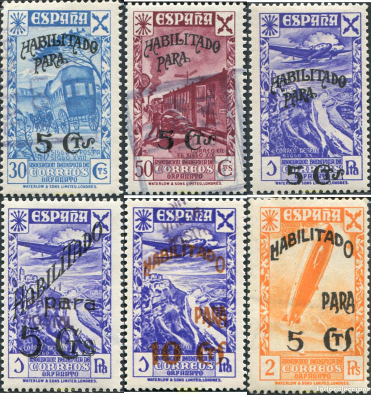 Sellos: 794280 USED ESPA&Ntilde;A 1940 HISTORIA DEL CORREO