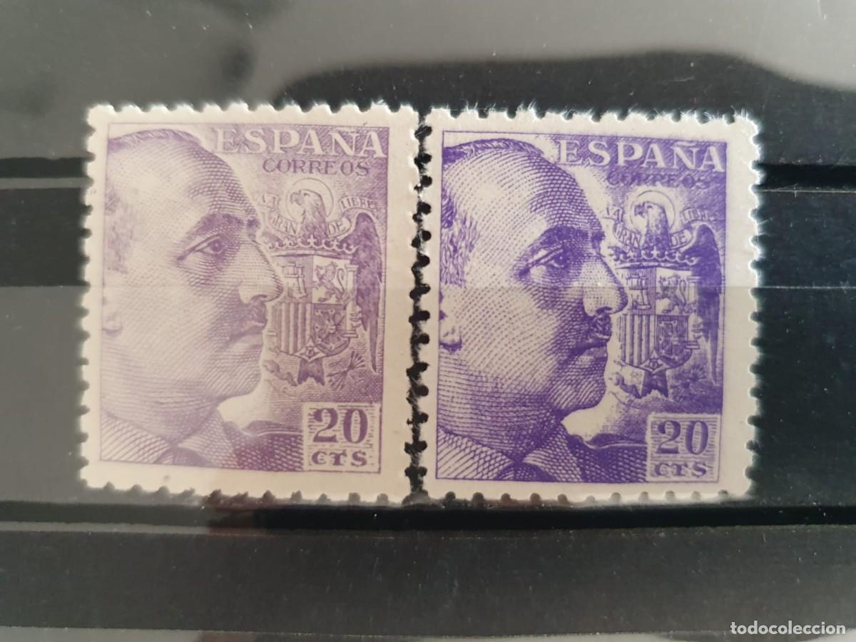 Francobolli: EDIFIL 922 ** VARIACI&Oacute;N COLOR 20 CENTIMOS FRANCO ESPA&Ntilde;A 1940