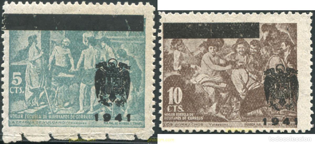 Sellos: 794287 MNH ESPA&Ntilde;A 1941 PINTURAS DE VELAZQUEZ