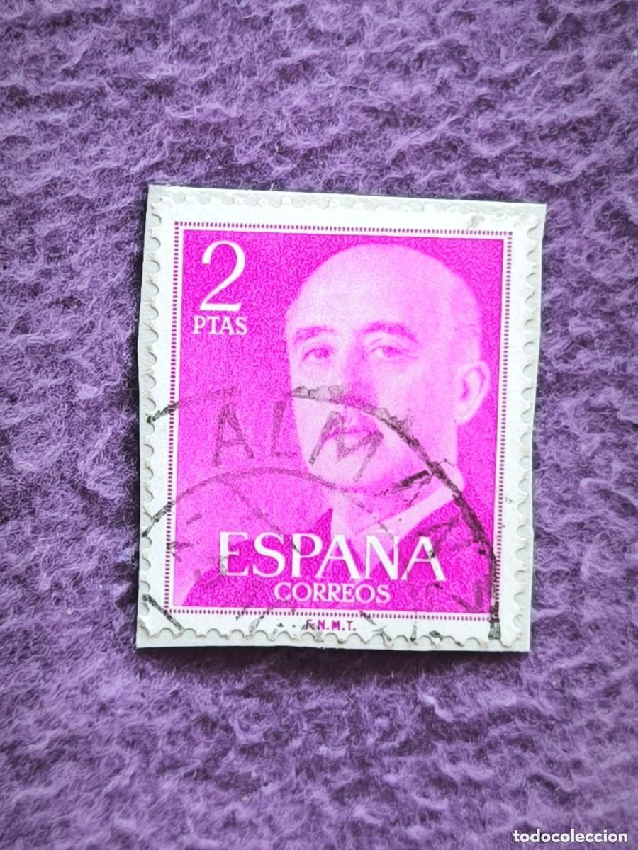 Sellos: Sello Espa&ntilde;a 2 Pesetas General Franco Cl&aacute;sico Filatelia Coleccionismo