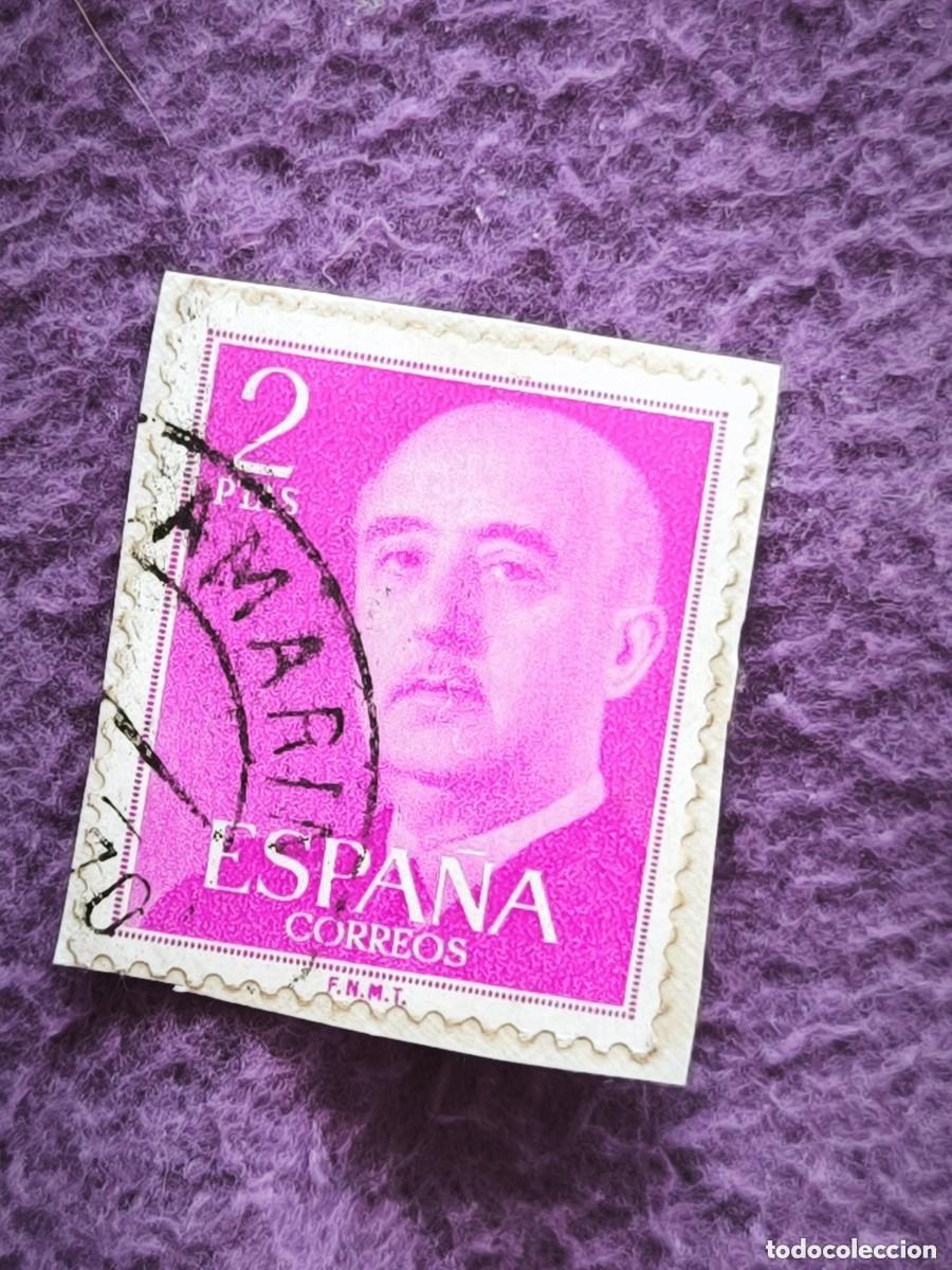 Sellos: Sello Espa&ntilde;a 2 Pesetas General Franco Cl&aacute;sico Filatelia Coleccionismo