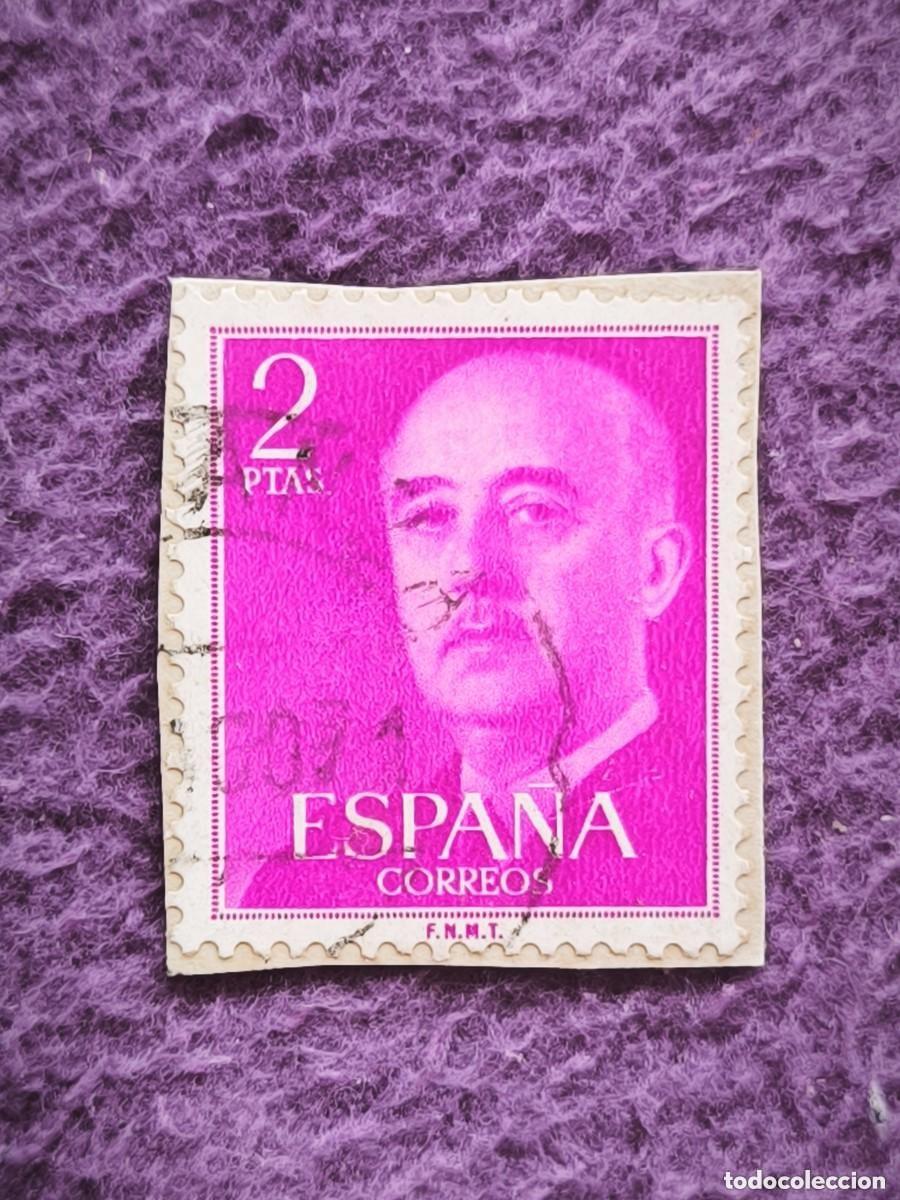 Sellos: Sello Espa&ntilde;a 2 Pesetas General Franco Cl&aacute;sico Filatelia Coleccionismo