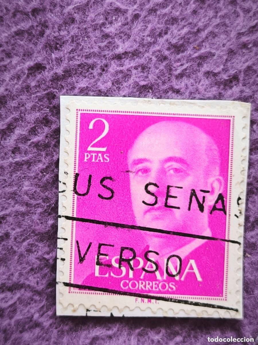 Selos: Sello Espa&ntilde;a 2 Pesetas General Franco Cl&aacute;sico Filatelia Coleccionismo