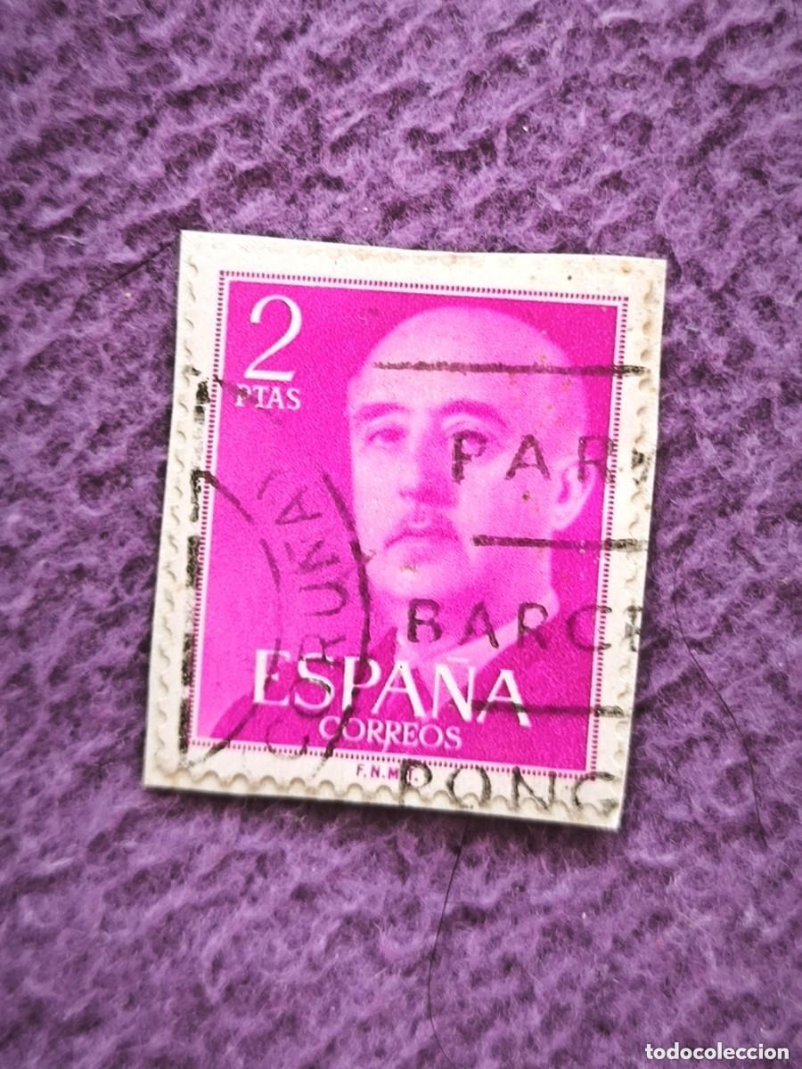 Selos: Sello Espa&ntilde;a 2 Pesetas General Franco Cl&aacute;sico Filatelia Coleccionismo