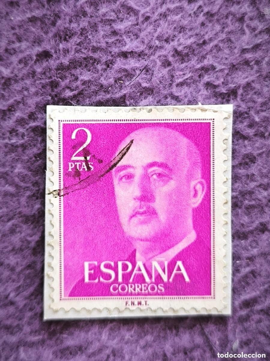 Timbres: Sello Espa&ntilde;a 2 Pesetas General Franco Cl&aacute;sico Filatelia Coleccionismo
