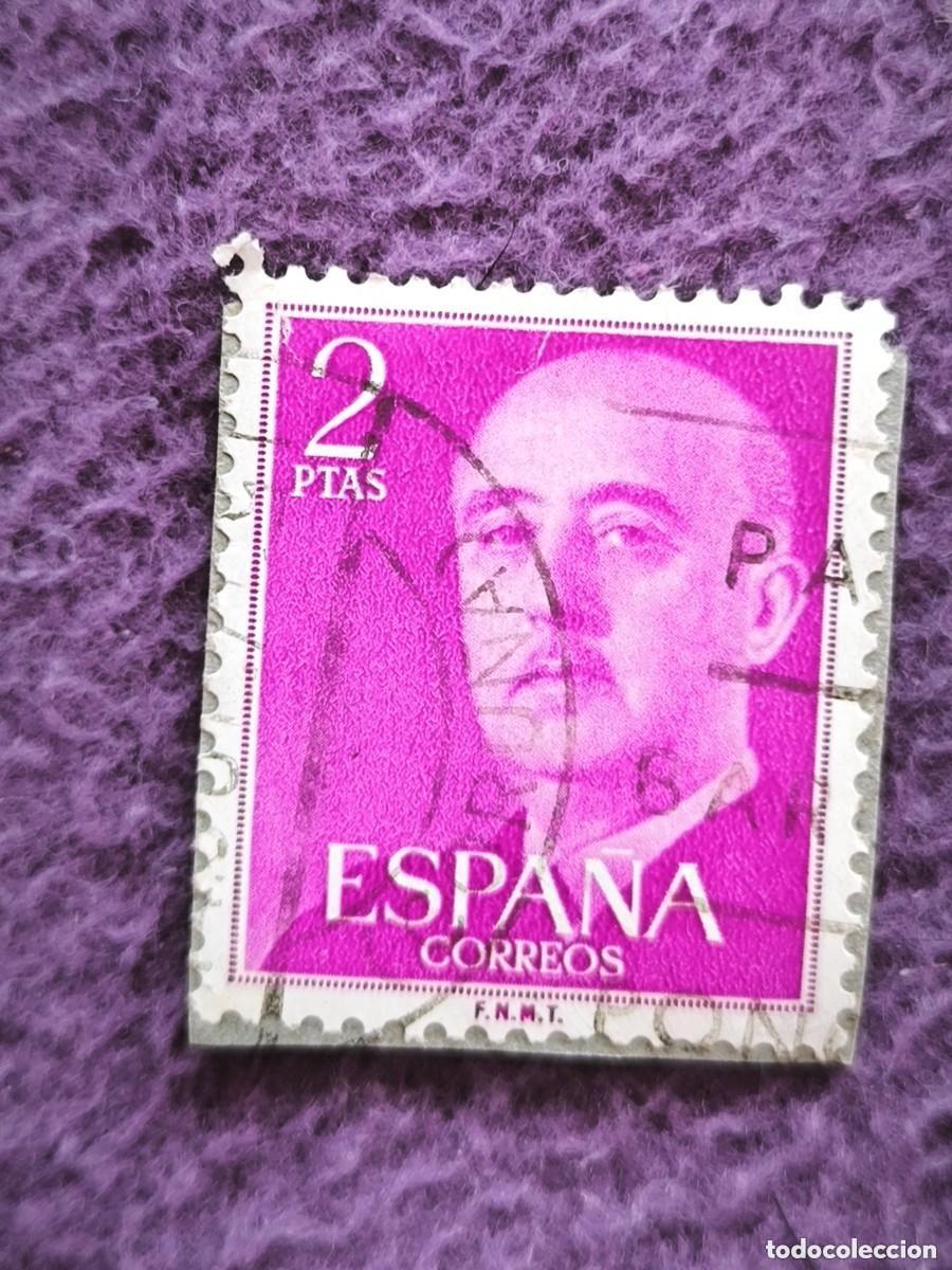 Selos: Sello Espa&ntilde;a 2 Pesetas General Franco Cl&aacute;sico Filatelia Coleccionismo