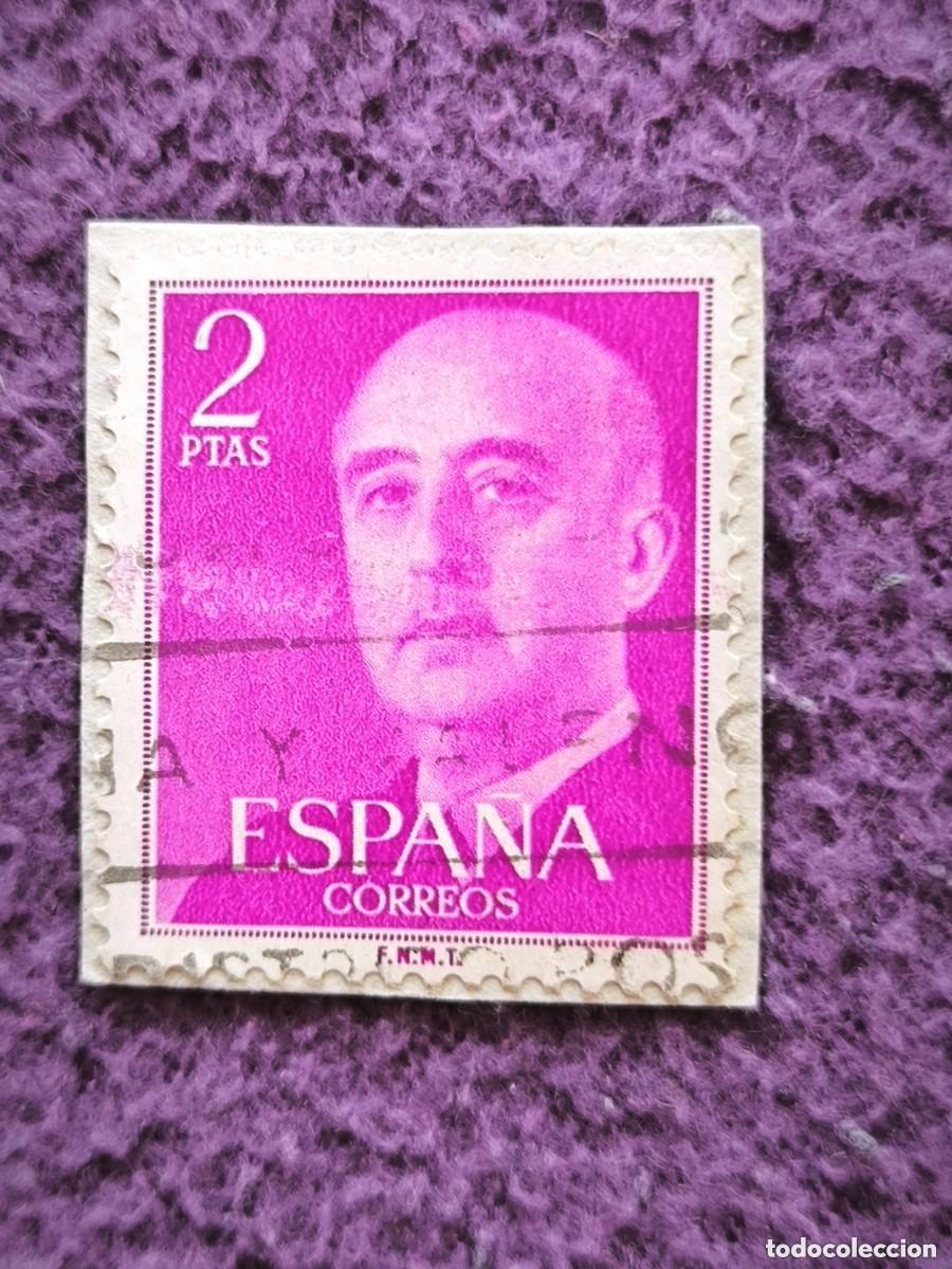 Selos: Sello Espa&ntilde;a 2 Pesetas General Franco Cl&aacute;sico Filatelia Coleccionismo