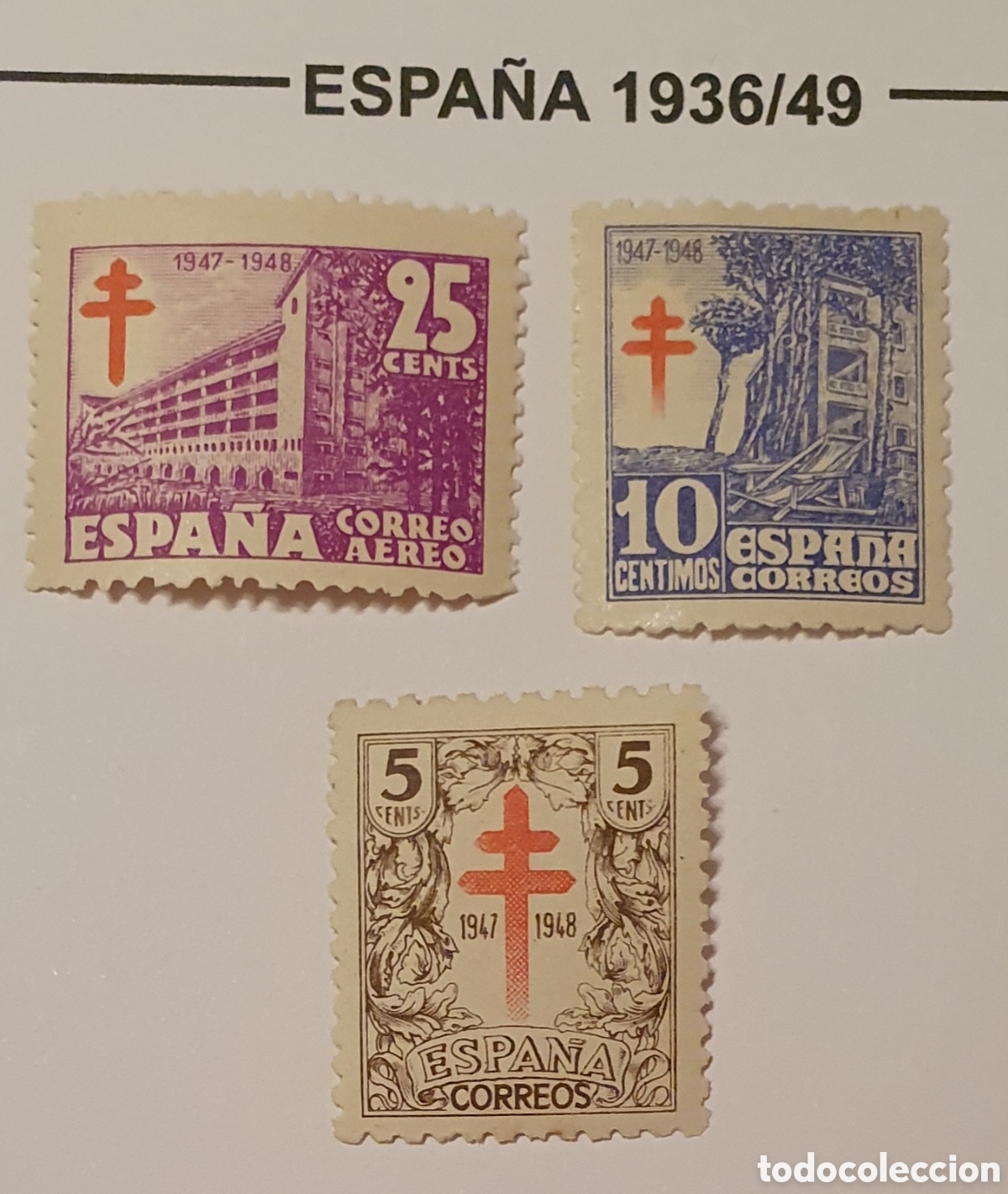 Selos: Edifil 1017, 1018 y 1019
