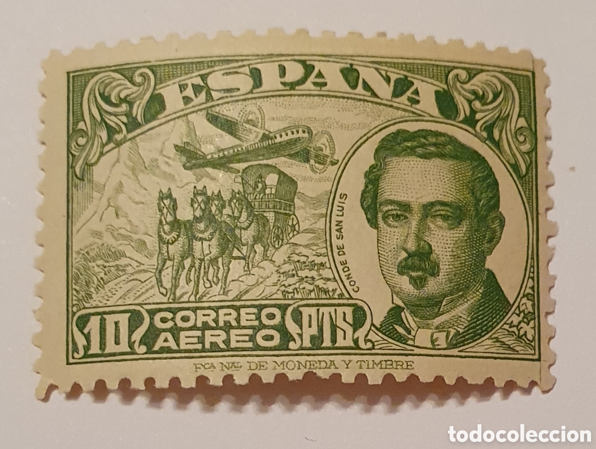 Sellos: CONDE DE SAN LUIS EDIFIL 990 A&Ntilde;O 1945