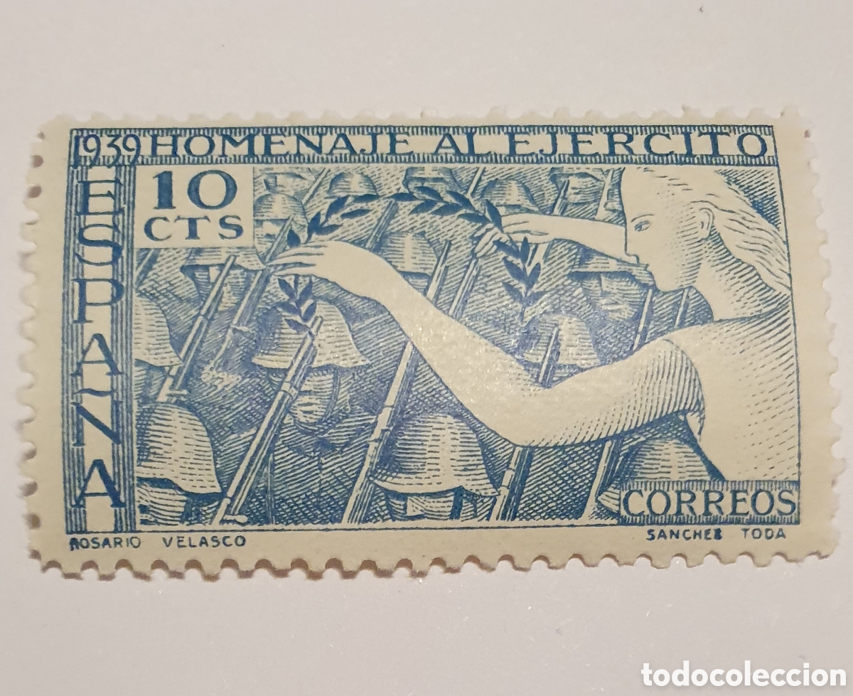 Sellos: Homenaje al ej&eacute;rcito. Edifil 887 - Foto 1