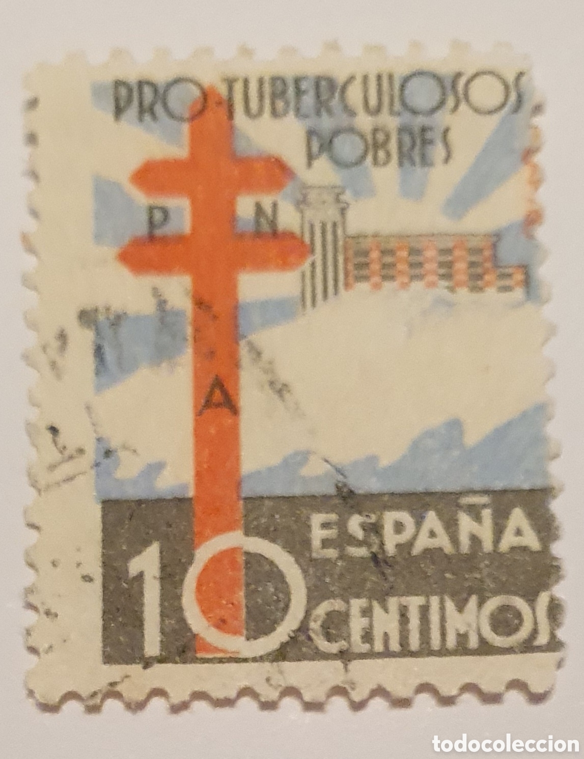 Briefmarken: Edifil 866 a&ntilde;o 1938 .